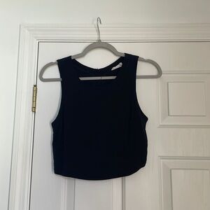 Black Cropped Tank